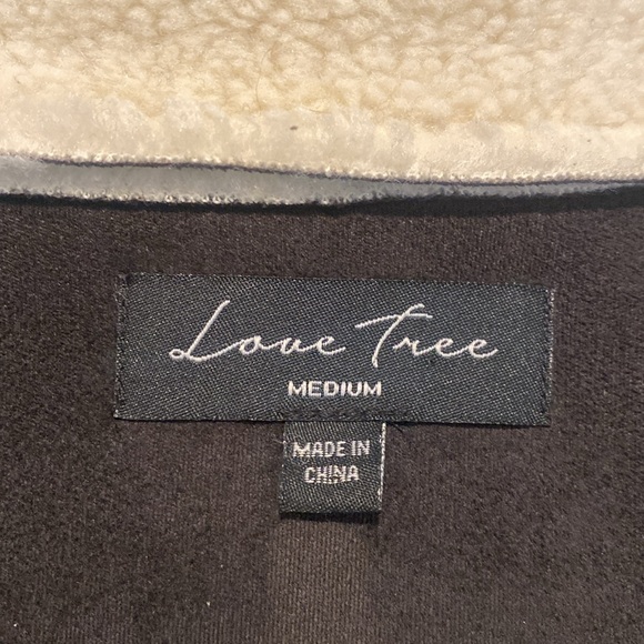 Like new worn twice Womens Live tree size medium black and cream bomber jacket. - Picture 11 of 11